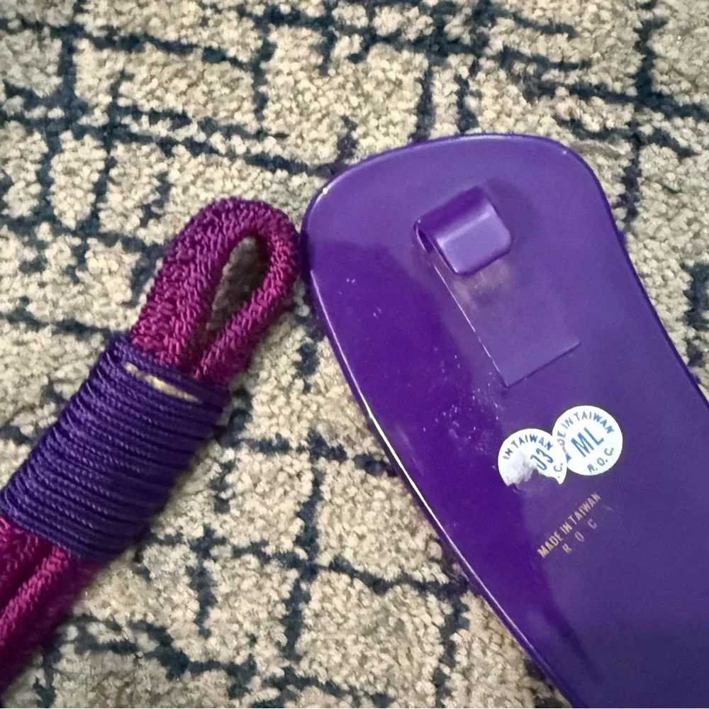 Vintage 80s Purple Patent Wide Elastic Belt – Glossy Statement